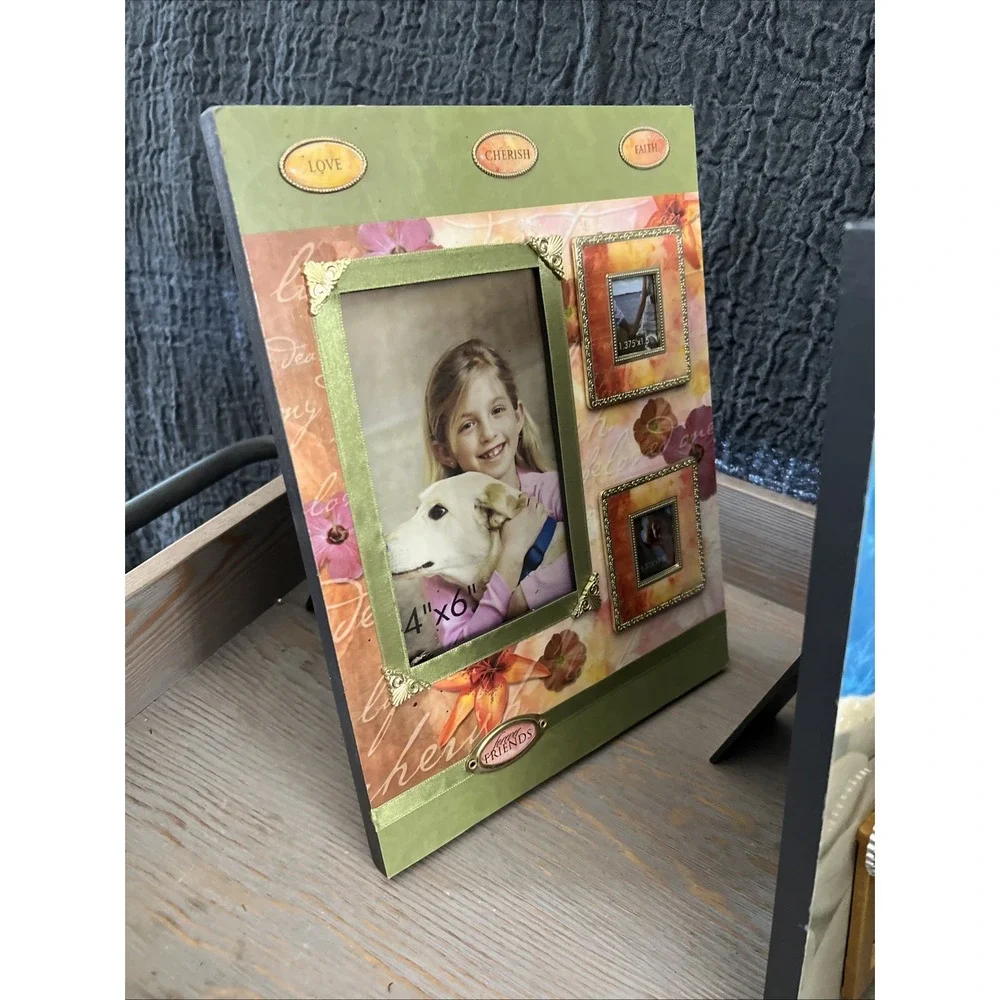 Collage Art Photo Frames 3 Frames/3 Scrapbooking Style Designs‎ Good Condition